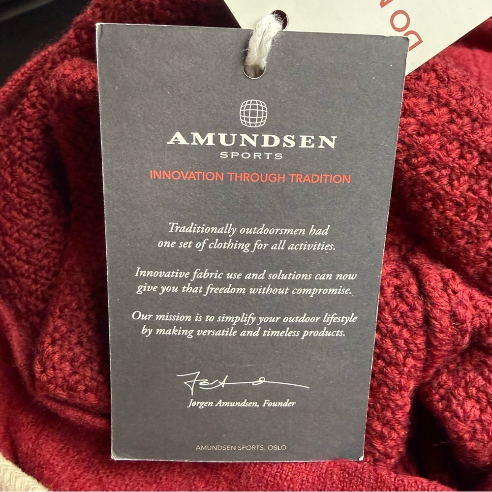 AMUNDSEN 100% Merino Wool Lace Up Hoodie Women's L - Picture 11 of 12